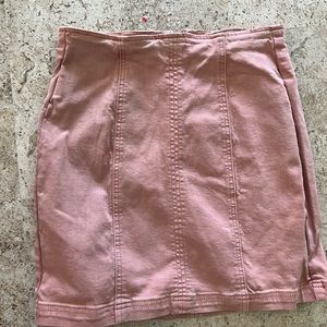 Pacsun pink denim mini skirt
